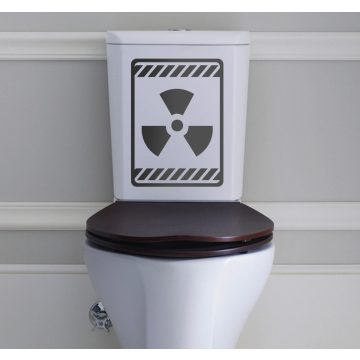 Danger WC tarály matrica