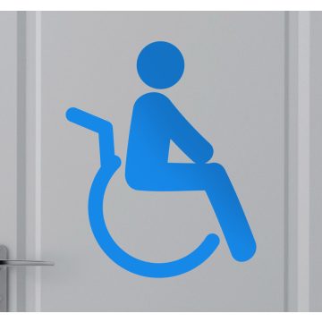 Mozgássérült WC matrica 