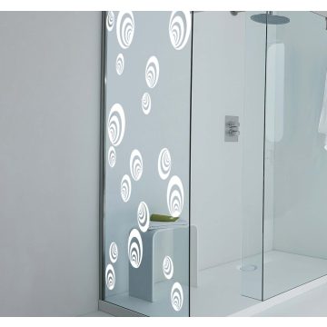 Díszes zuhanykabin matrica