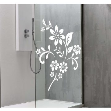 Zuhanykabin dekoráció