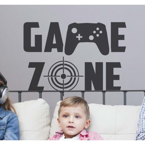 GAME ZONE fali dekoráció