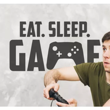 Eat Sleep Game fiús falmatrica