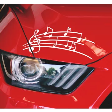 Lámpa hangjegy matrica