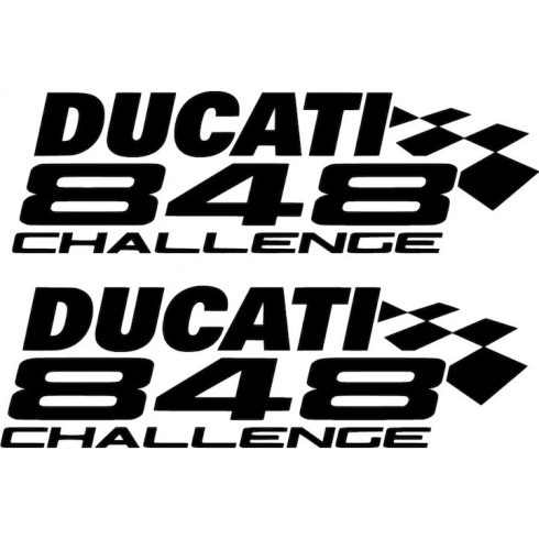 Ducati 848 Challenge matrica dupla szett