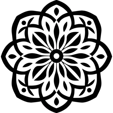 Díszes mandala matrica