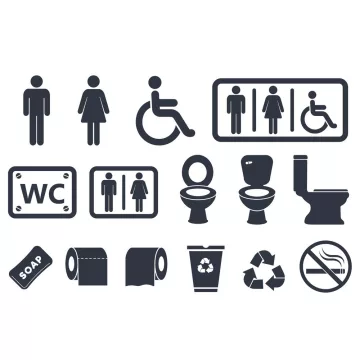 Piktogram matrica szett