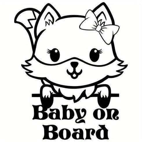 Baby on Board Róka matrica