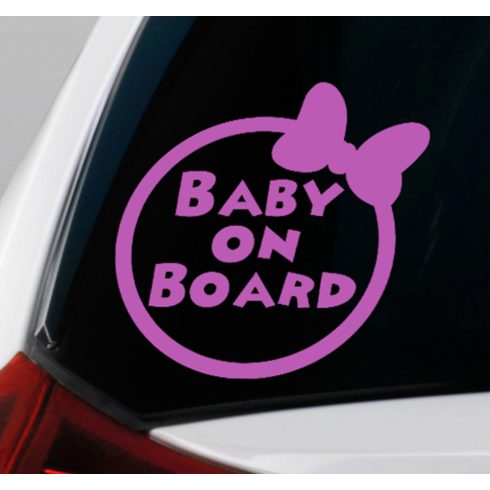 Lányos Baby on board matrica