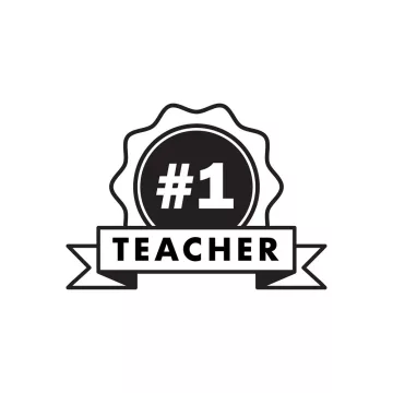 Legeslegjobb tanár piktogram matrica