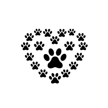 Sok tappancs szívben piktogram matrica