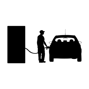 Töltőállomás piktogram matrica