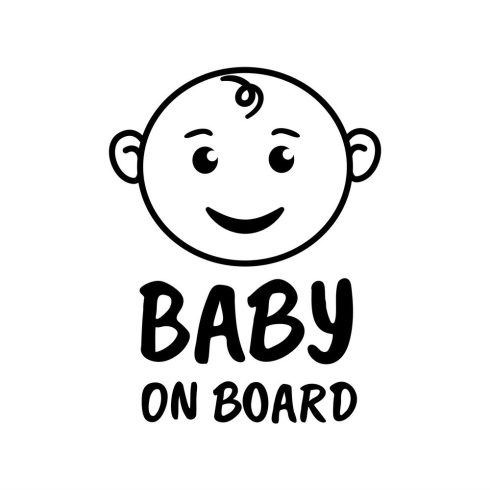 Csecsemő baby on board matrica