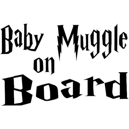 Baby Muggle on Board matrica