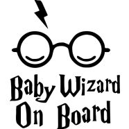 Baby Wizard on Board matrica