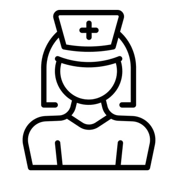 Nővérke piktogram matrica