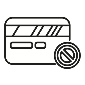 Bankkártyával nem lehet fizetni matrica