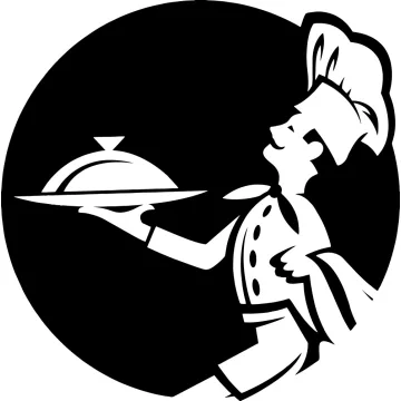 Séf étel piktogram matrica