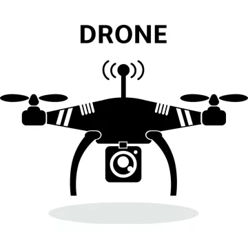 Kamerás drón piktogram matrica