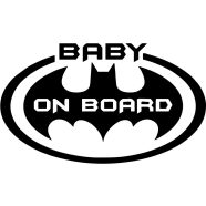 Baby Batman on Board matrica