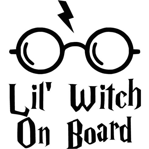 Lil Witch On Board matrica