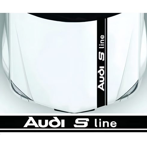Audi S line motorháztető matrica