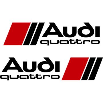 Audi quattro matrica szett 2 db