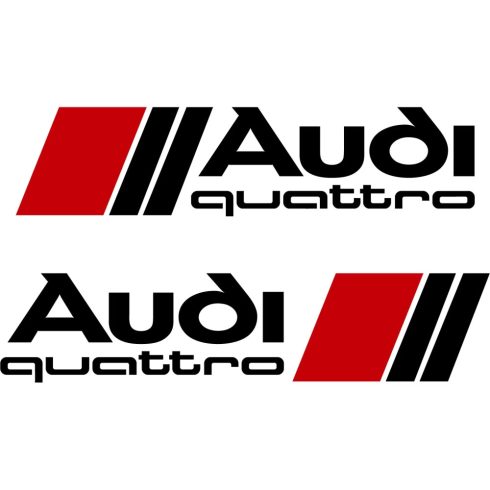 Audi quattro matrica készlet 2 db