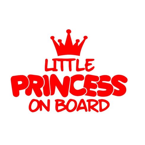 Little princess Baby on board matrica