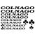 Colnago Bicikli matrica készlet