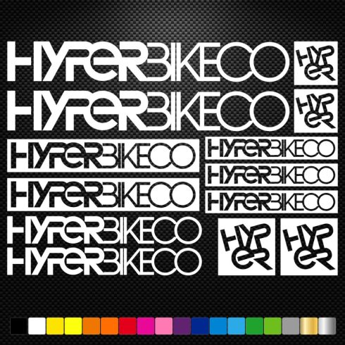 HyperBikeCo Bicikli matrica készlet