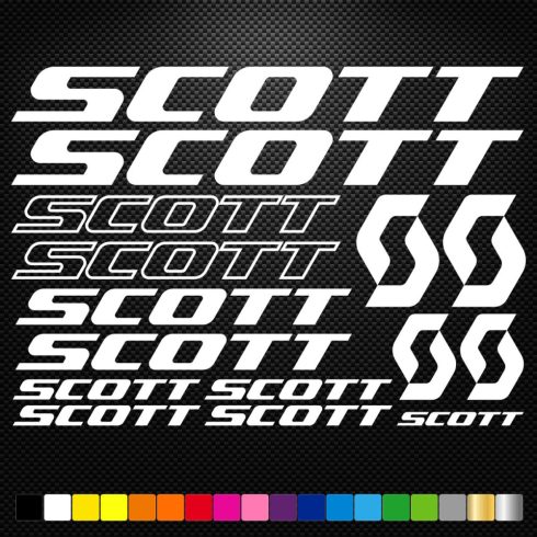 SCOTT bicikli matrica szett