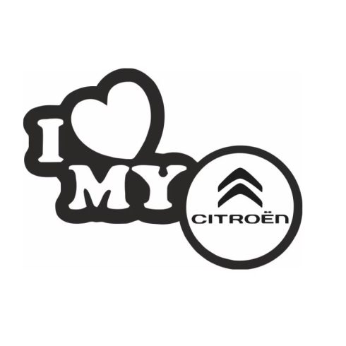 I love my Citroen dekoráció