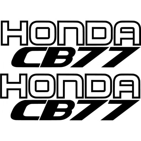 Honda CB77 matrica készlet