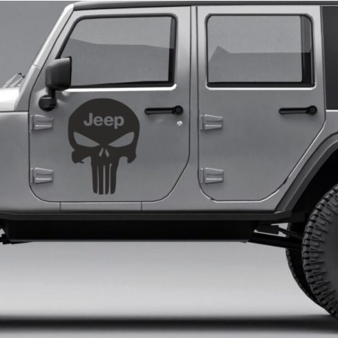 Jeep halálfej matrica