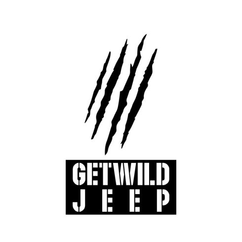 Get Wild Jeep matrica 30 cm