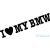 I Love BMW matrica