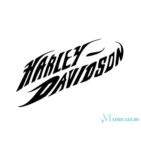 Díszes Harley-Davidson felirat matrica