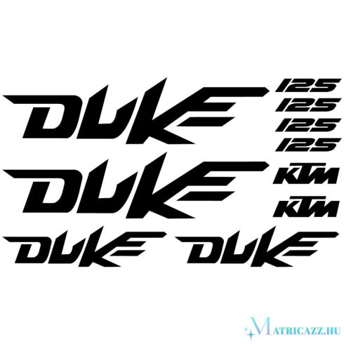 KTM 125 Duke matrica szett