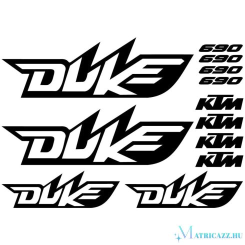 KTM Duke 690 matrica szett