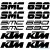 KTM SMC 690 matrica szett