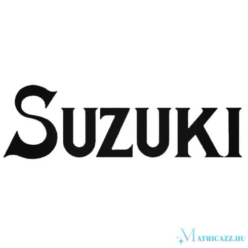 Suzuki régi betűkkel matrica