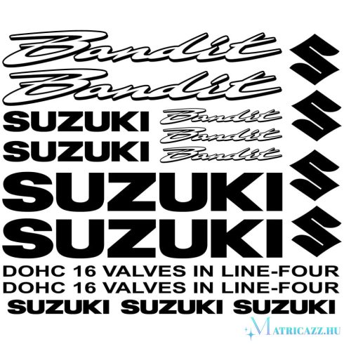 Suzuki bandit "1" matrica szett