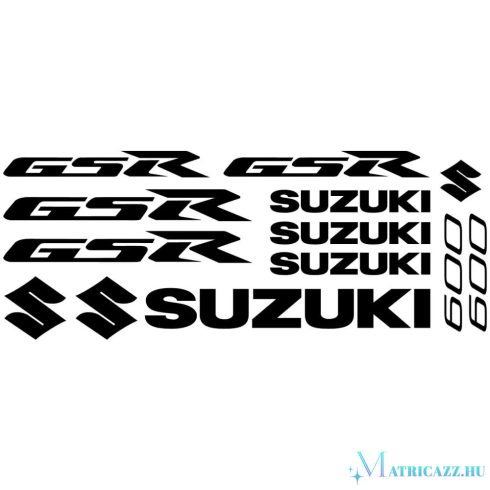 Suzuki GSR 600 "1" matrica szett
