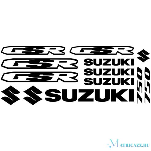 Suzuki GSR 750 matrica szett