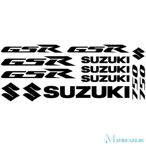 Suzuki GSR 750 "1" matrica szett