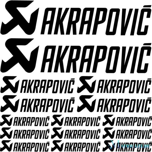 Akrapovic "1" szponzor matrica szett