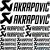 Akrapovic "1" szponzor matrica szett