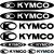Kymco szponzor matrica szett
