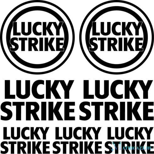 Lucky Strike szponzor matrica szett