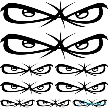 No Fear szemek szponzor matrica szett